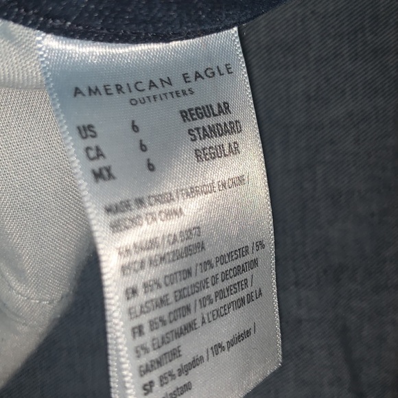 American Eagle 360 Next Level High Rise Stretch Size 6 Dark wash - Picture 2 of 2